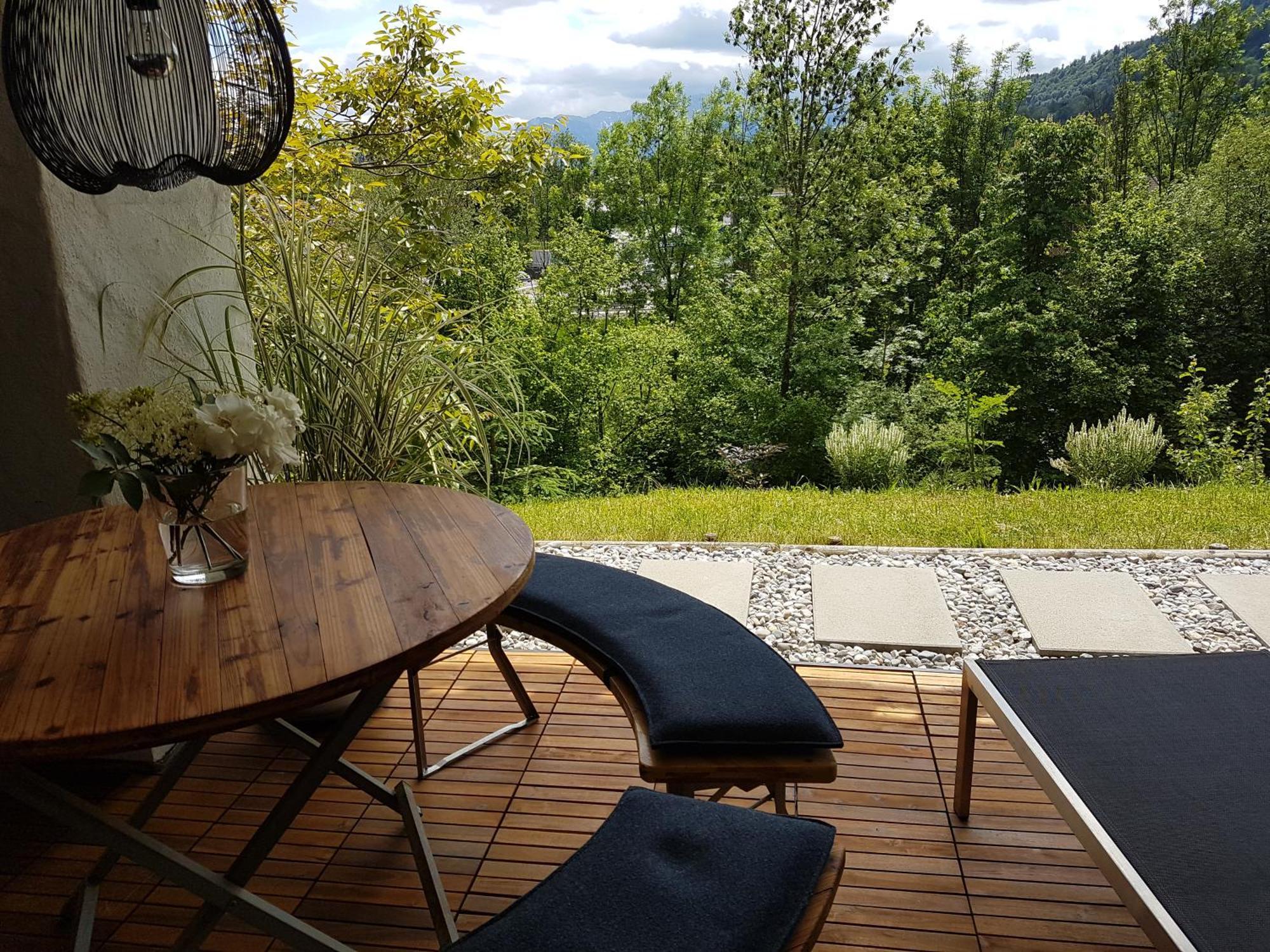 Exklusiver Souterrain - Zentral, Ruhig Mit Grosser Terrasse, Bergblick Und Privaten Sauna Zzgl Immenstadt im Allgäu