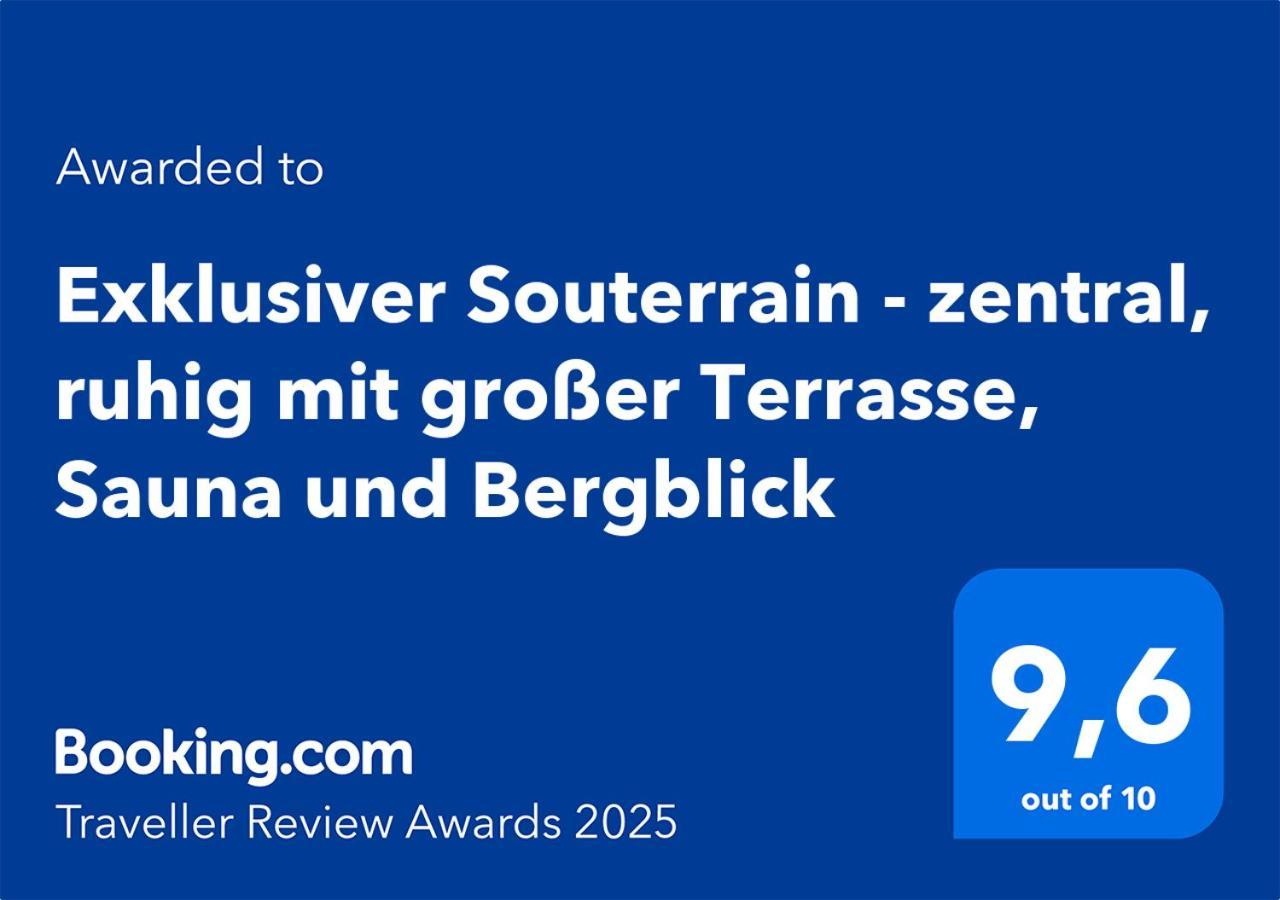 Exklusiver Souterrain - Zentral, Ruhig Mit Grosser Terrasse, Bergblick Und Privaten Sauna Zzgl Immenstadt im Allgäu